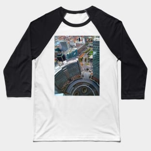 Aerial View of Central Milan Piazza Gae Aulenti Baseball T-Shirt